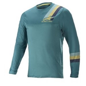 ALPINESTARS MTB 1765819/6069/M - T-shirt cycling ALPINESTARS ALPS 4.0 LS JERSEY colour blue, size M (long sleeve)