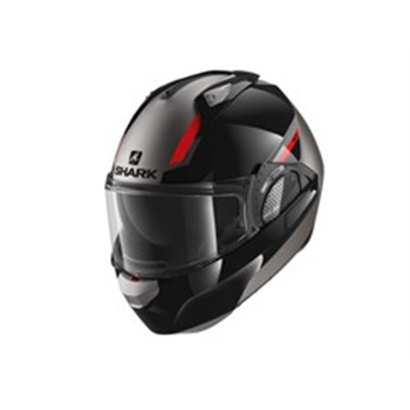 SHARK HE8914E-AKR-XS - Helmet Flip-up helmet SHARK EVO GT SEAN colour anthracite/black/red, size XS unisex