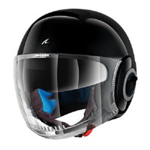 SHARK HE2802E-BLK-XS - Helmet open SHARK NANO BLANK colour black, size XS unisex