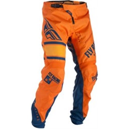 FLYMTB 371-02818 spodnie rowerowe FLY KINETIC kolor granatowy/pomarańczowy, suurus