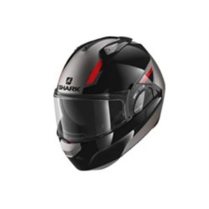 SHARK HE8914E-AKR-L - Helmet Flip-up helmet SHARK EVO GT SEAN colour anthracite/black/red, size L unisex