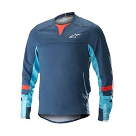ALPINESTARS MTB 1766518/7097/S - T-shirt cycling ALPINESTARS DROP PRO L/S JERSEY colour blue, size S (long sleeve)