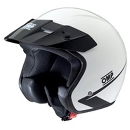 OMP RACING SC607E020M - Open rally helmet, white, STAR 2017 M, size: 580x570 mm