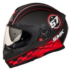 SMK SMK0104/17/MA236/XS - Helmet full-face helmet SMK TWISTER BLADE MA236 colour black/grey/matt/red, size XS unisex