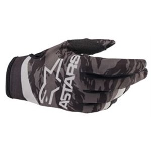 3561822/106/S Gloves cross/enduro ALPINESTARS MX RADAR colour black/grey, size 