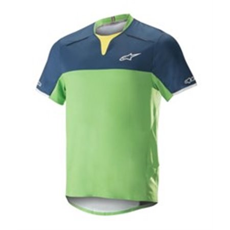 ALPINESTARS MTB 1766718/7096/XL - T-shirt cycling ALPINESTARS DROP PRO colour blue/green, size XL