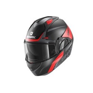 SHARK HE8915E-KRA-S - Helmet Flip-up helmet SHARK EVO GT ENCKE colour black/grey/matt/red, size S unisex