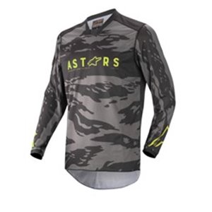 ALPINESTARS MX 3761222/1154/XL - T-shirt off road ALPINESTARS MX RACER TACTICAL colour black/camo/fluorescent/grey/yellow, size 