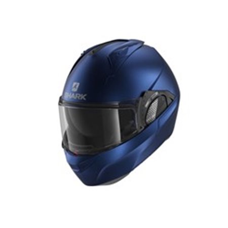 HE8912E-B06-L Helmet Flip up helmet SHARK EVO GT BLANK colour blue/matt, size L