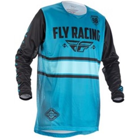 FLY MTB FLYMTB 371-421YX - T-shirt cykling FLY KINETIC ERA färg svart/blå, storlek XL