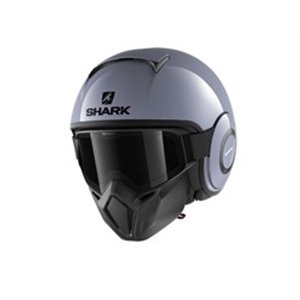 HE3305E-S01-S Helmet open SHARK STREET DRAK BLANK colour grey, size S unisex