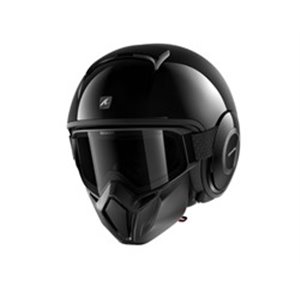 SHARK HE3305E-BLK-XL - Helmet open SHARK STREET-DRAK BLANK colour black, size XL unisex