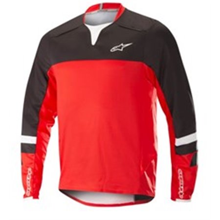ALPINESTARS MTB 1766518/13/M - T-shirt cykling ALPINESTARS DROP PRO färg svart/röd, storlek M (långärmad)