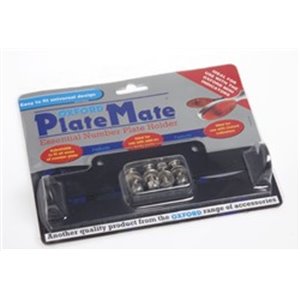 OXFORD OF396 - Licence plate mounting Licence plate mounting OXFORD (colour Black fitting with bolt)