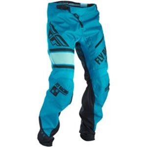 FLYMTB 371-02120 spodnie rowerowe FLY KINETIC kolor czarny/niebieski, suurus 20