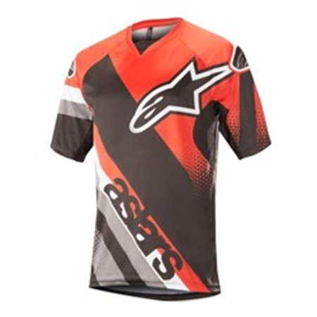 ALPINESTARS MTB 1767318/31/S - T-shirt cycling ALPINESTARS RACER colour black/red, size S (short sleeve)