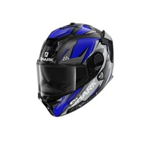 SHARK HE7012E-DBW-XL - Helmet full-face helmet SHARK SPARTAN GT CARBON URIKAN colour carbon/grey/navy blue, size XL unisex