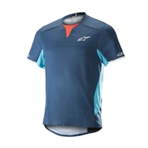 ALPINESTARS MTB 1766718/7097/L - T-shirt cycling ALPINESTARS DROP PRO S/S JERSEY colour blue, size L (short sleeve)