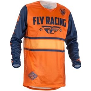 FLY MTB FLYMTB 371-428S - T-shirt cycling FLY KINETIC ERA colour blue/orange, size S