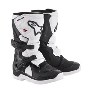 ALPINESTARS MX 2014518/12/12 - Leather boots cross/enduro TECH 3S KIDS ALPINESTARS MX colour black/white, size 12