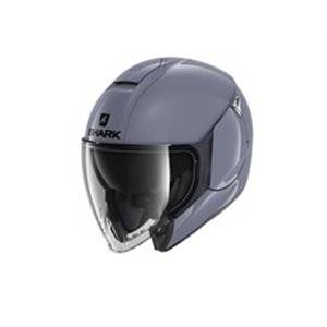 HE1920E-S01-S Helmet open SHARK CITYCRUISER BLANK colour grey, size S unisex