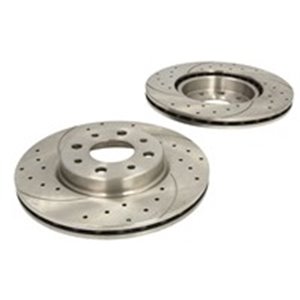 SPEEDMAX 5201-01-0669PTUO - SPEEDMAX CERT. TUV drilled/slotted brake discs set (2 pcs.), SPEEDMAX, Cut-Drilled, front ; L/R, out