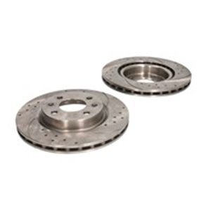 SPEEDMAX 5201-01-0653PTUO - SPEEDMAX CERT. TUV drilled/slotted brake discs set (2 pcs.), SPEEDMAX, Cut-Drilled, front ; L/R, out