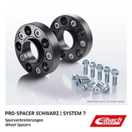 EIBACH S90-7-25-011-B - Wheel spacer - 2 pcs 5x120 gr: 25mm śr. otw. centr: 72,5mm - 7 (fitting elements included - Yes) - Bl