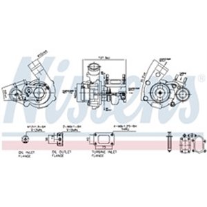 NISSENS 93252 - Turbocharger (New, with gasket set) fits: IVECO DAILY IV, DAILY V, DAILY VI, MASSIF 3.0D 05.06-