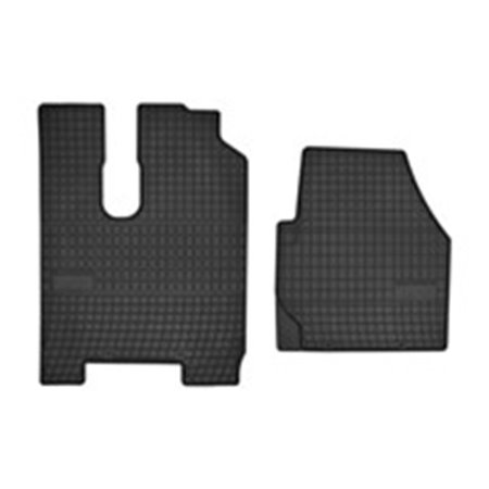 MAMMOOTH MMT A040 600078 - Rubber mats BASIC (rubber, 2 pcs, colour black, automatic transmission) fits: MERCEDES ACTROS 04.96-