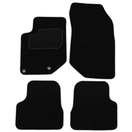 MMT A041 CIT385 PRM 01 Velour mats (front/rear, velours, set, 4 pcs, colour black) fits:
