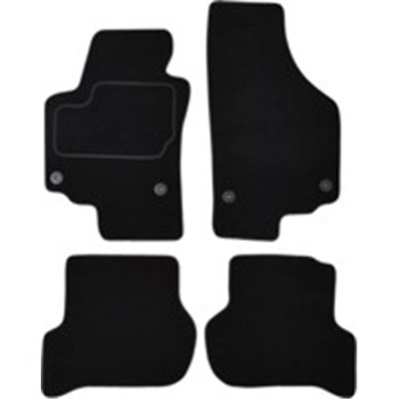 MMT A041 SET45 PRM 01 Veluurpõrandamatid (veluurid, kmpl., värv must) sobib: SEAT ALTEA