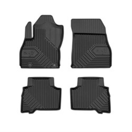 FROGUM FRG77409477 - Rubber mats No. 77 (front/rear, ultraflex dp, set, 4 pcs, colour black) fits: FIAT QUBO 02.08-