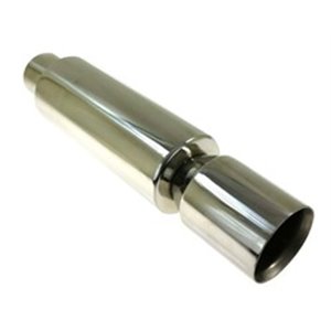 TURBOWORKS TW-TL-050 - Sports silencer (stainless steel, number of tips: 1, fitting diameter: 76mm)