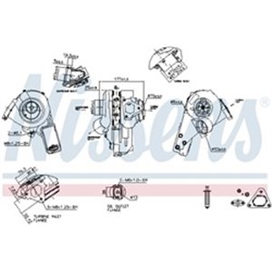 NISSENS 93273 - Turbocharger (New, with gasket set) fits: MERCEDES SPRINTER 3-T (B903), SPRINTER 4-T (B904) 2.7D 04.00-05.06