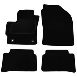 MMT A041 TOY400 PRM 01 Velour mats (front/rear, velours, set, 4 pcs, colour black) fits: