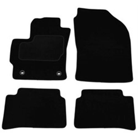MMT A041 TOY400 PRM 01 Velour mats (front/rear, velours, set, 4 pcs, colour black) fits: