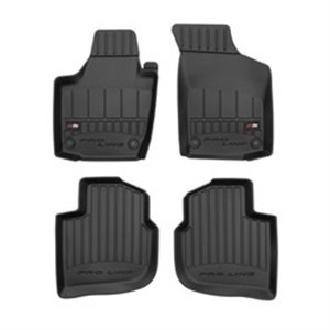 FROGUM FRG 3D407480 - Rubber mats proLine 3D (rubber / tpe, set, 4 pcs, colour black) fits: SEAT TOLEDO IV; SKODA RAPID 07.12- L