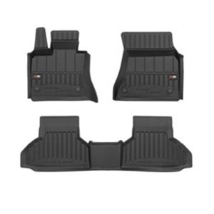 FROGUM FRG 3D409842 - Rubber mats proLine 3D (rubber / tpe, set, 3 pcs, colour black) fits: BMW X6 (F16, F86) 08.14-07.19