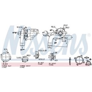 NISSENS 93221 - Turbocharger (New, with gasket set) fits: AUDI A3; SEAT LEON, TOLEDO II; SKODA OCTAVIA I; VW BORA, BORA I, GOLF 