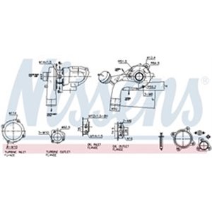 NIS 93221 Turbocharger (New, with gasket set) fits: AUDI A3 SEAT LEON, TOL