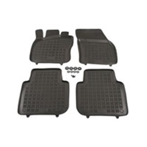 REZAW-PLAST 200213 - Rubber mats, front/rear, rubber, set, 4 pcs, colour black, fits: SKODA KODIAQ 10.16-