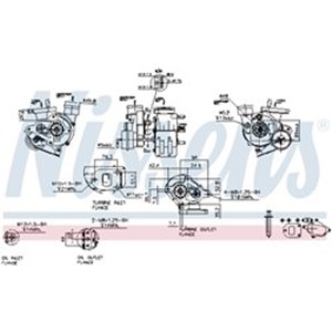 NISSENS 93027 - Turbocharger (New, with gasket set) fits: VW LT 28-35 II, LT 28-46 II 2.5D 05.96-07.06