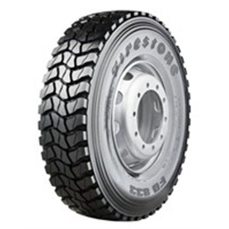 FIRESTONE 315/80R22.5 CFR FD833 MS - FD833, FIRESTONE, Truck tyre, Construction, Drive, 3PMSF M+S, 156/150K, 13456, labels: Fro