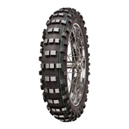 MITAS 1309018 OMMT 69R EF07GRE - [2000026278101] Cross/enduro däck MITAS 130/90-18 TT 69R EF07 SUPER LIGHT GREEN Bak