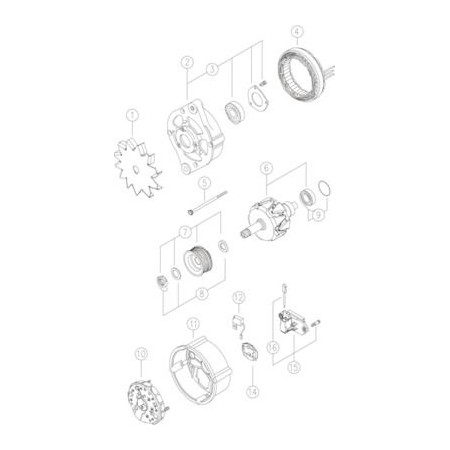 MG 24 Alternator MAHLE