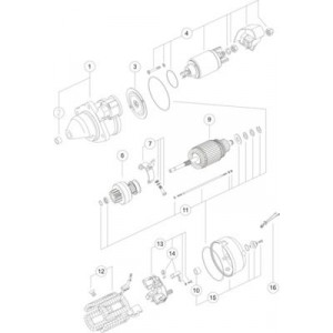 MS 152 Starter  12V  3kW  antal tänder 10 - Top1autovaruosad