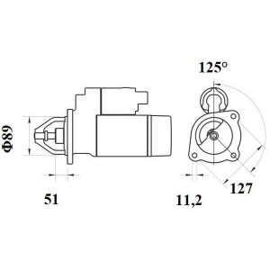 MS 753 Startmotor  24V  4kW  passar  MERC - Top1autovaruosad