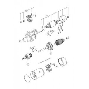 MS 753 Startmotor  24V  4kW  passar  MERC - Top1autovaruosad