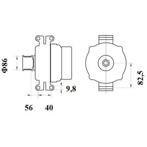 MG 808 Generator  28V  110A  passar  DAF  - Top1autovaruosad